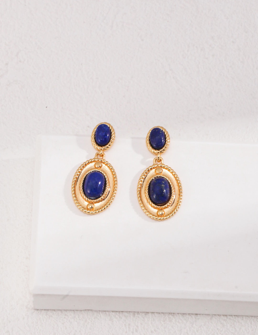 Royal Azure Stud Earrings