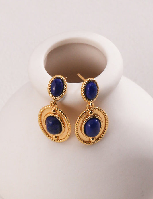 Royal Azure Stud Earrings