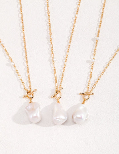 Baroque Beauty Pearl Long Necklace