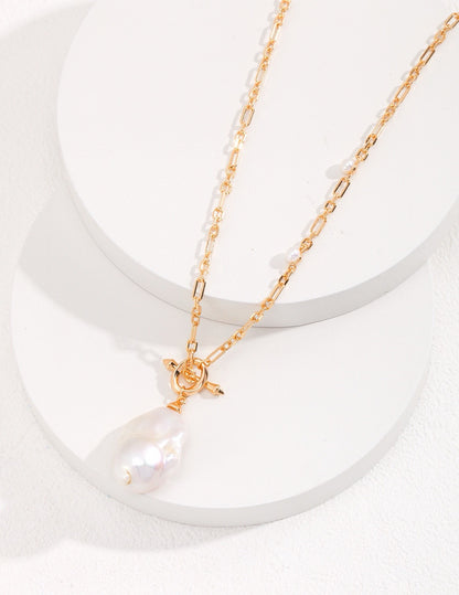 Baroque Beauty Pearl Long Necklace