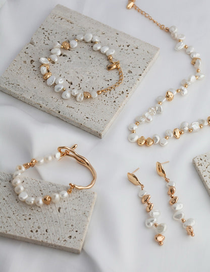 Sliver Pearl Bracelets