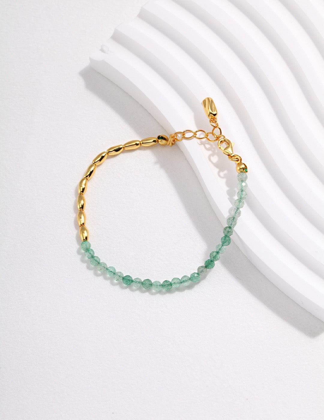 Green Strawberry Quartz Bracelets