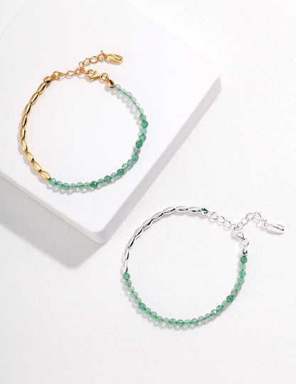 Green Strawberry Quartz Bracelets