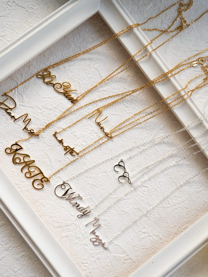 Sterling Sliver Letter Necklace