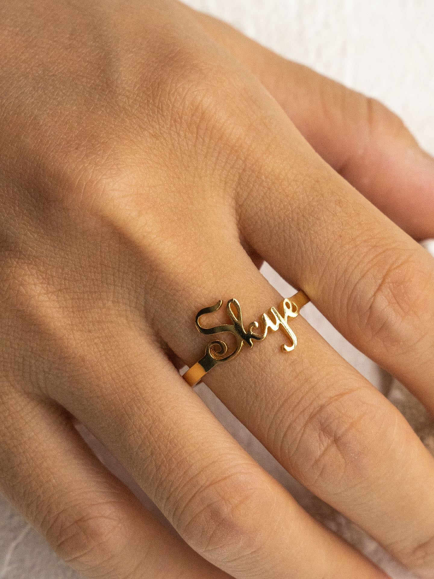 Sliver/Gold Customized Rings