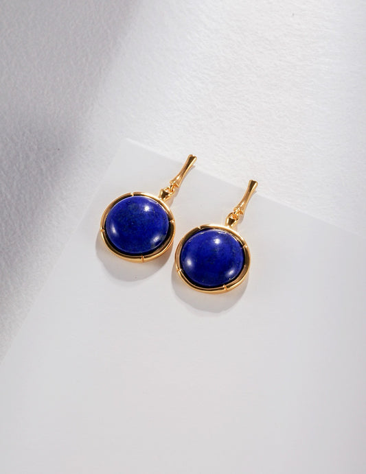 Natural Lapis Lazuli Ocean Earrings