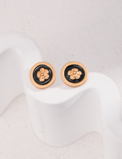 Elegant Rose Stud Earring