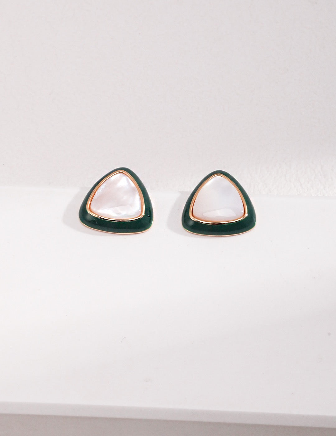 Minted Opal Stud Earrings