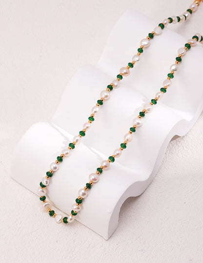 Green Bliss Pearl Necklace