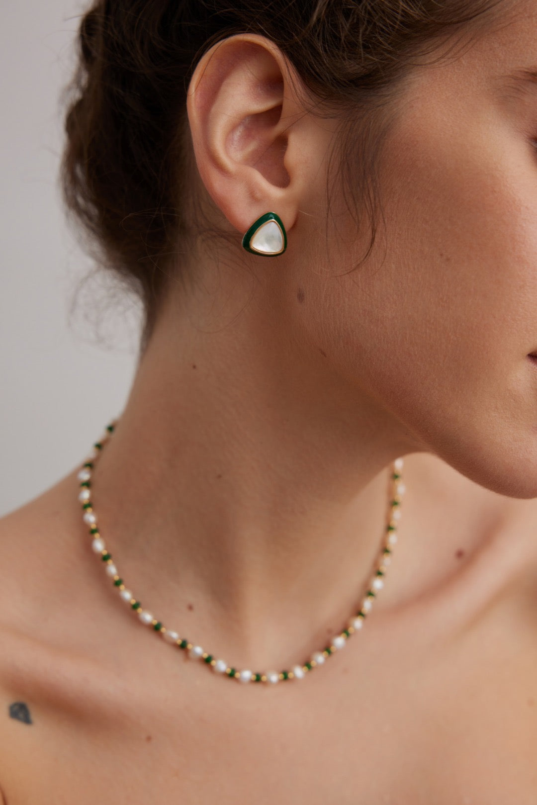 Green Bliss Pearl Necklace