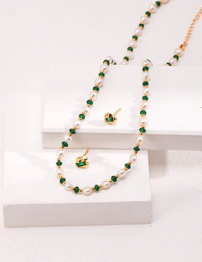 Green Bliss Pearl Necklace