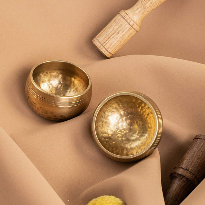 Nepalese Mini Singing Bowl – Sanskrit Copper Sound Bowl for Meditation & Healing