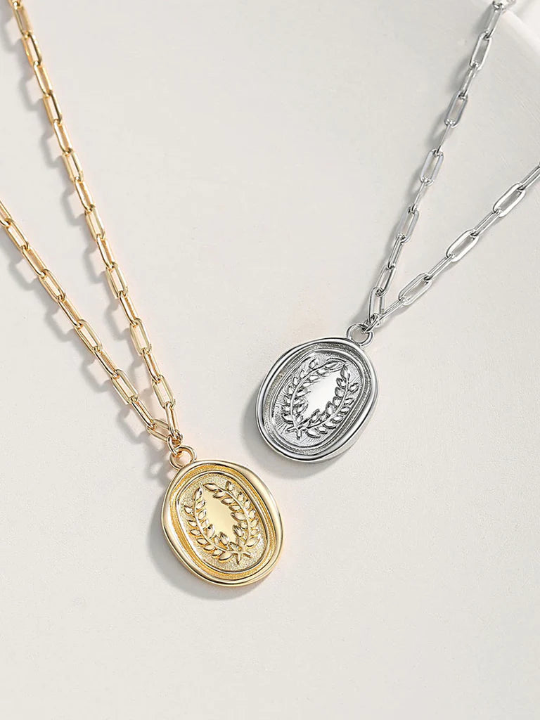 Grain of Wheat Charm Necklace