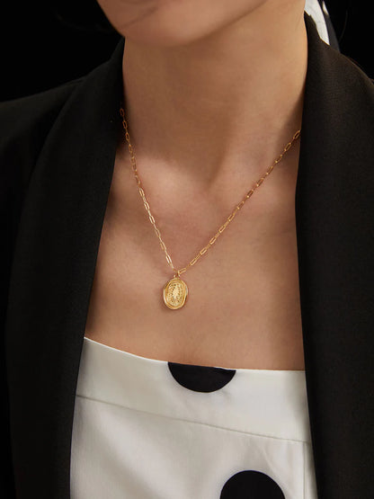 Grain of Wheat Charm Necklace