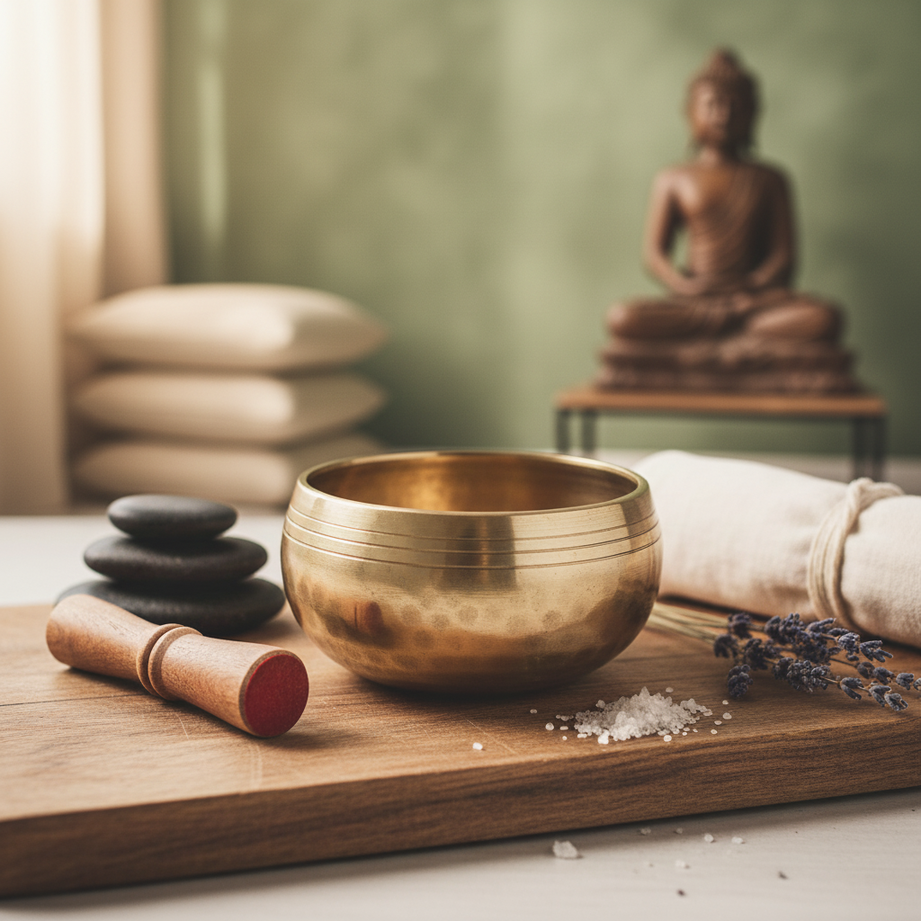 Nepalese Mini Singing Bowl – Sanskrit Copper Sound Bowl for Meditation & Healing
